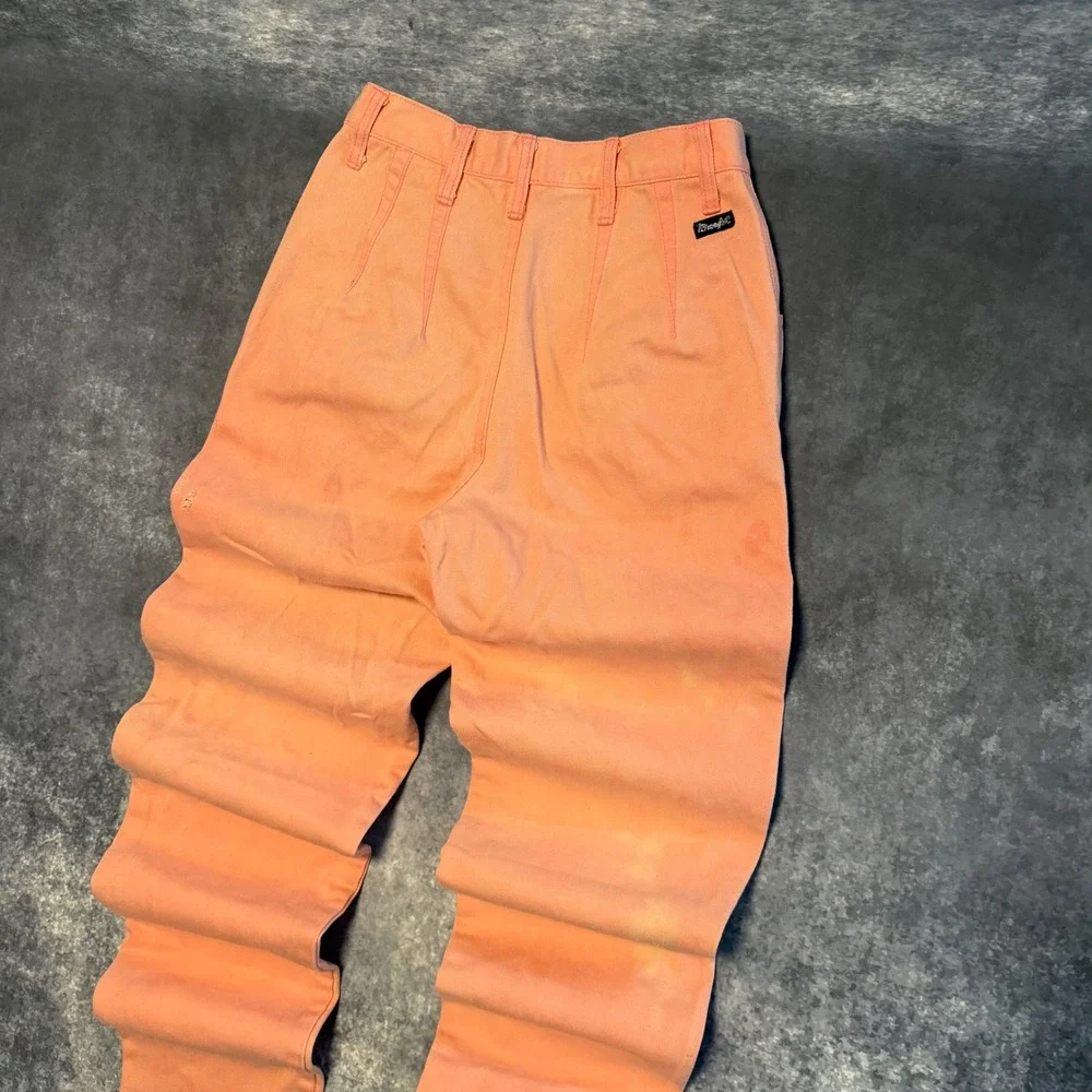 Vintage Wrangler 80s High Rise Western Tapered Jeans Peach Orange Women Size 7/8 - Picture 11 of 11
